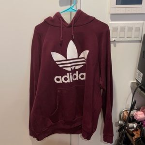 Burgundy Adidas Hoodie